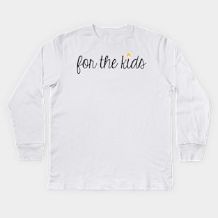 Simple For the Kids with Flame Kids Long Sleeve T-Shirt